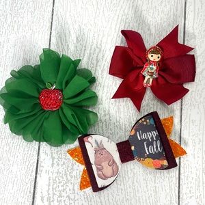 Fall Harvest Themed Girls Hair Accessories